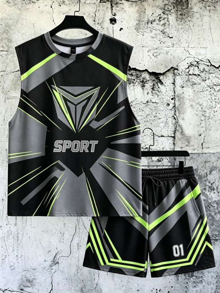Fitness & Nutrition Lab Zapopan - Conjunto Masculino de Regata e Shorts