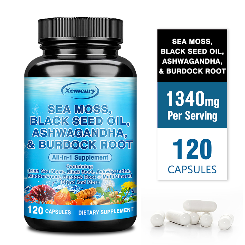 Black Seed Oil Capsule - Musgo do Mar, Óleo de Semente