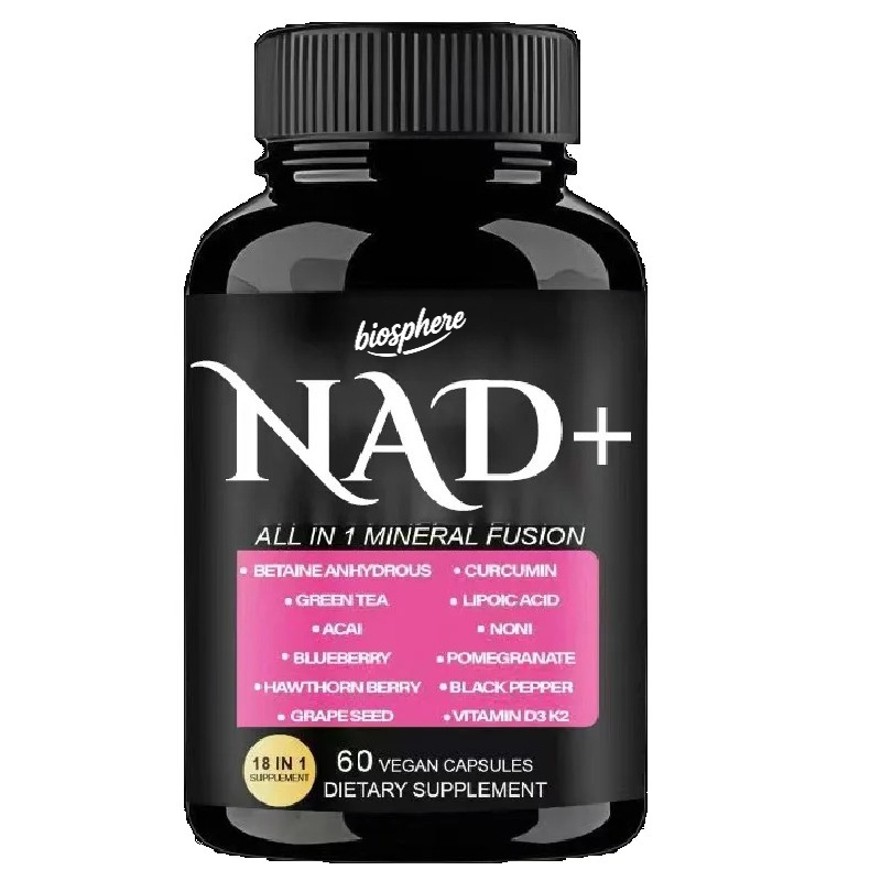 Resveratrol Capsule Anti Aging - Suplemento NAD (nicotinamida nucleosídeo) contendo resveratrol