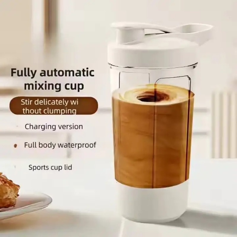 Protein Shaker Bottle - Caneca Elétrica Autoagitadora com Escala de