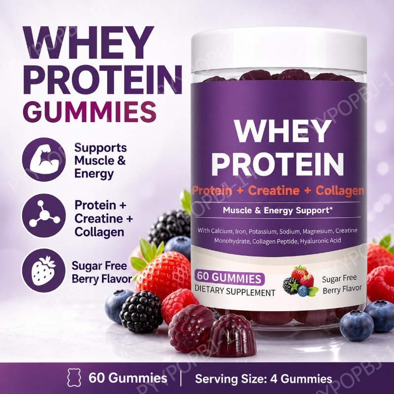Nutrition Fitness Supplements - Gomas de Proteína com Whey, Creatina