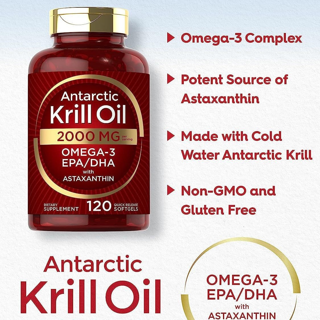 Nutrition Fitness Supplements - Cápsulas macias de óleo de Krill