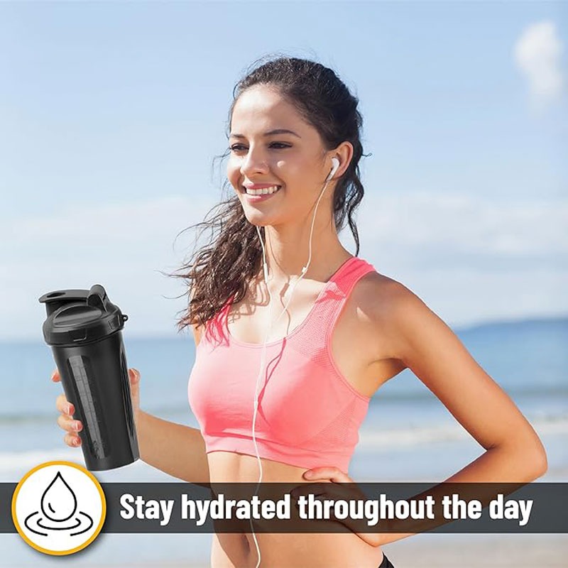 Garrafa Shaker de 600ml, Garra - Protein Shaker Bottle avaliação e preço