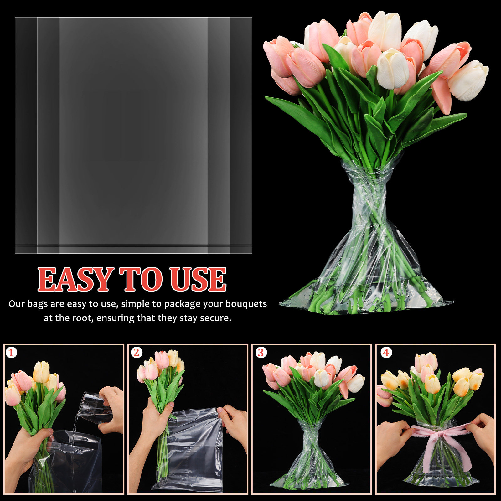 50 Sacos Plásticos para Flores - Nutrition & Fitness Hub avaliação e preço