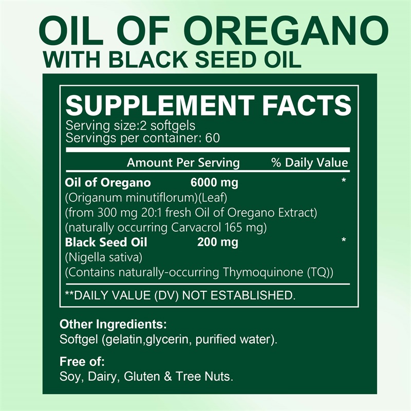 Cápsulas de Óleo de Oregano -  - Black Seed Oil Capsule avaliação e preço