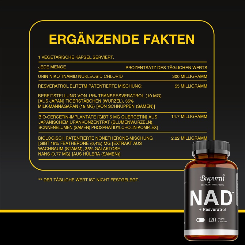 Suplementos NAD+ - Antienvelhe - Resveratrol Capsule Anti Aging avaliação e preço