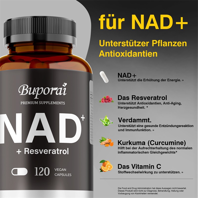 Suplementos NAD+ - Antienvelhe - Resveratrol Capsule Anti Aging avaliação e preço