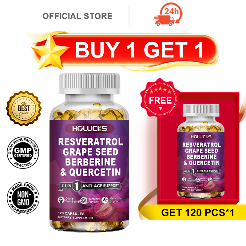Compre 1 e Ganhe 1 Grátis! Cáp - Resveratrol Capsule Anti Aging avaliação e preço
