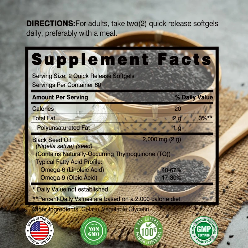 Óleo de semente preto - promov - Black Seed Oil Capsule avaliação e preço