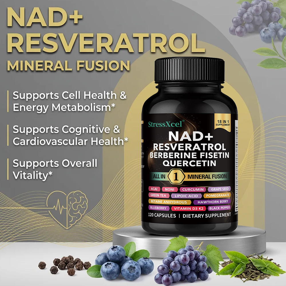 Suplemento NAD+ com Resveratro - Resveratrol Capsule Anti Aging avaliação e preço