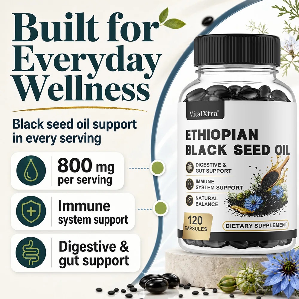 Óleo de Semente Preta Etíope e - Black Seed Oil Capsule avaliação e preço