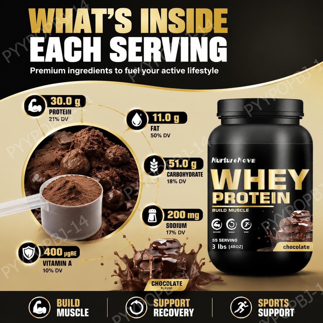 NurtureNova Chocolate Whey Pro - Fitness Nutrition Whey Protein avaliação e preço