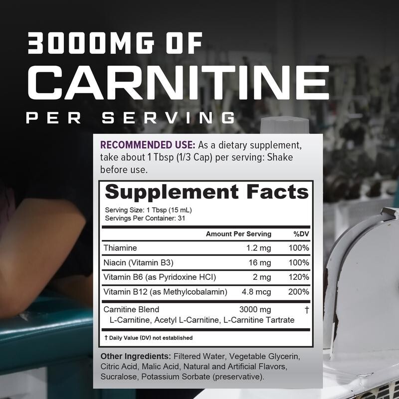 Suplemento L-carnitina Líquido - L-Carnitine Liquid avaliação e preço