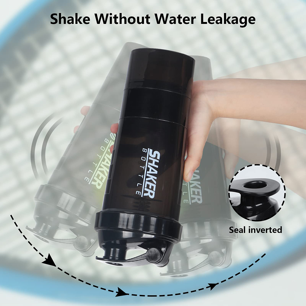 Garrafa De Proteína De 3 Camad - Protein Shaker Bottle avaliação e preço