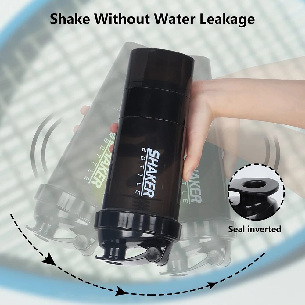 Garrafa De Proteína De 3 Camad - Protein Shaker Bottle avaliação e preço