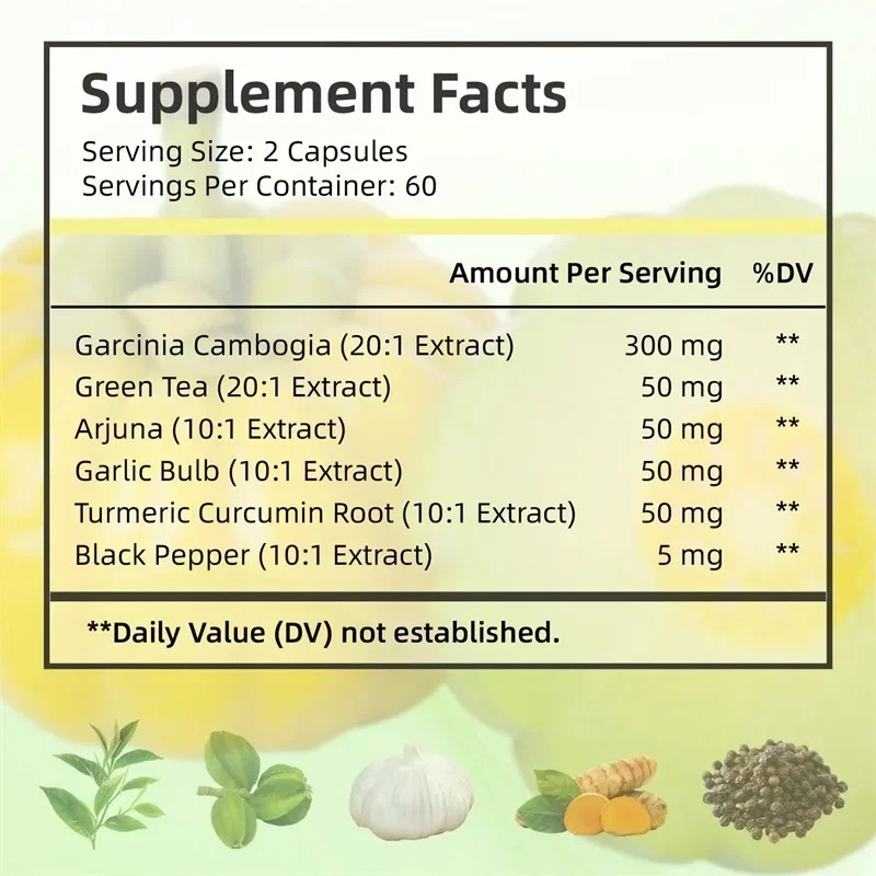Cápsulas de Extrato Puro de Ga - Garcinia Cambogia Extract avaliação e preço