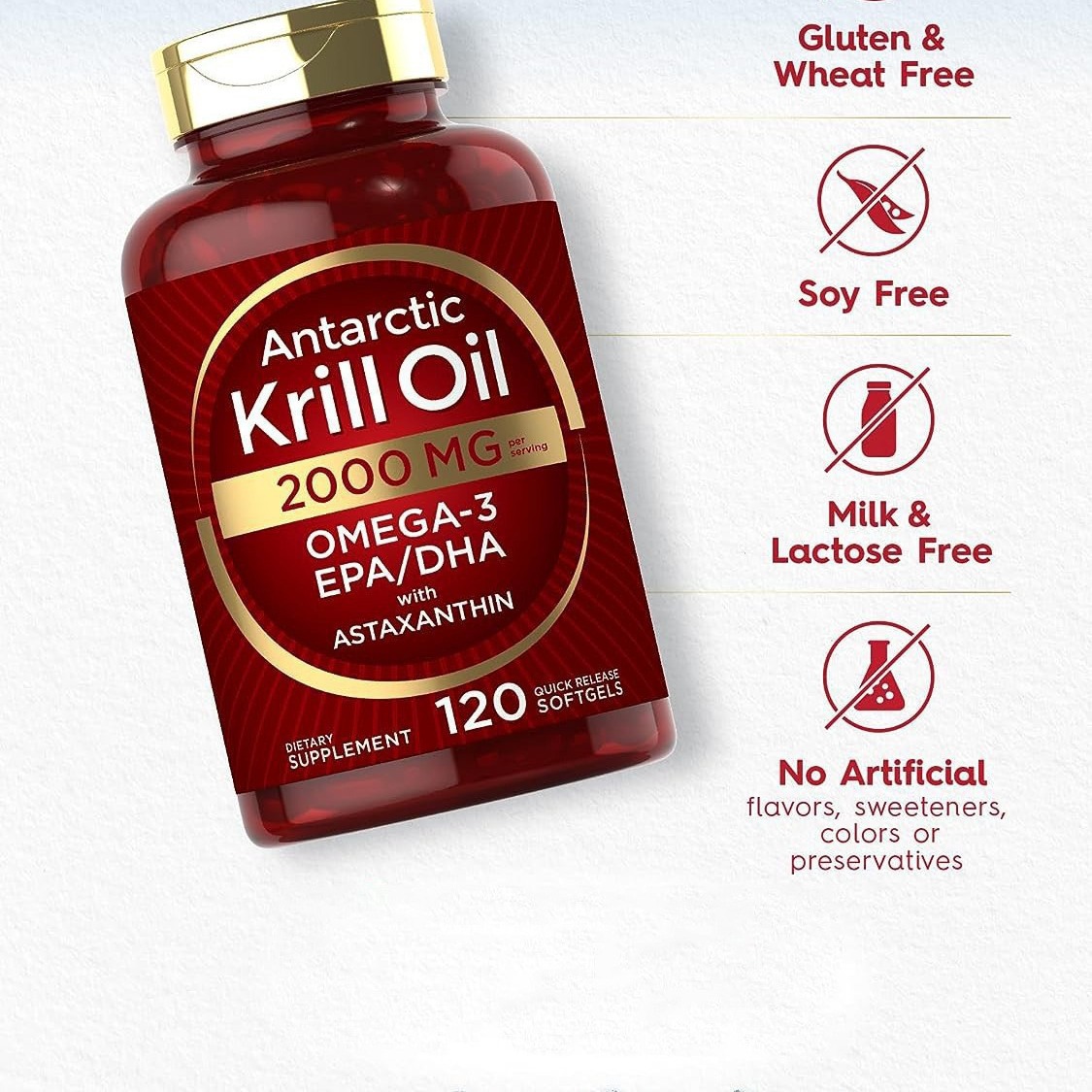 Cápsulas macias de óleo de Kri - Nutrition Fitness Supplements avaliação e preço