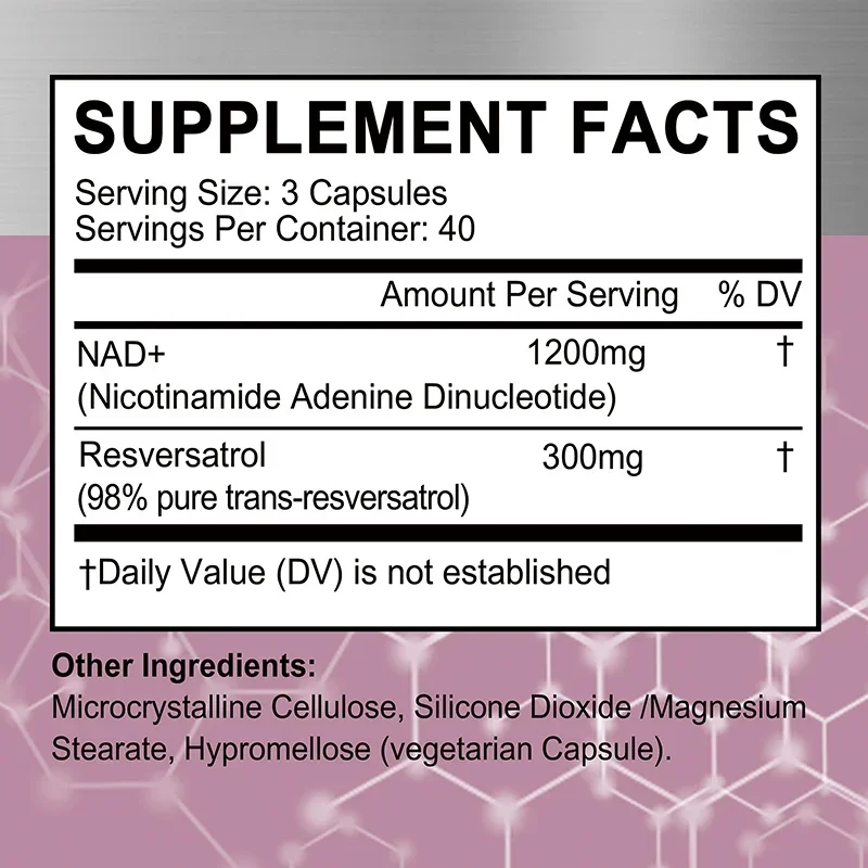 Suplementos de Resveratrol NAD - Resveratrol Capsule Anti Aging avaliação e preço