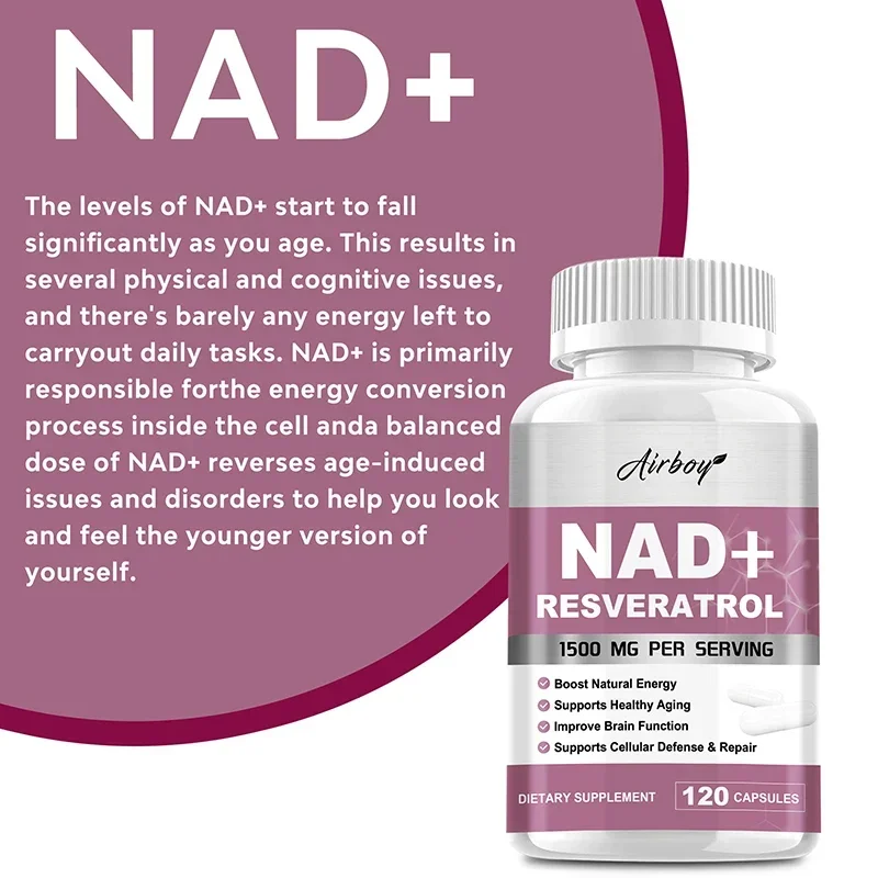 Suplementos de Resveratrol NAD - Resveratrol Capsule Anti Aging avaliação e preço